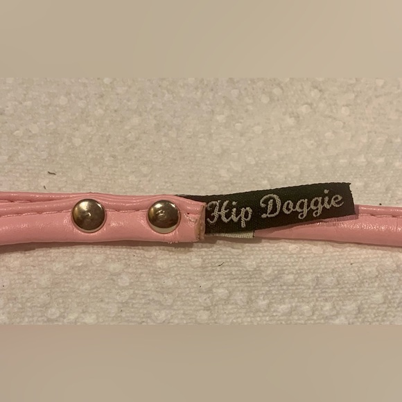 Hip Doggie Pink Bone Step-In Harness Leash Rhinestone Dog Bone Charm Size Large - Picture 4 of 7